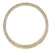 Image 1 : 0.50 CTWDiamond Circle Outline Pendant 14KT Yellow Gold - REF-41W9K