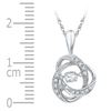Image 2 : 0.15 CTW Diamond Solitaire Pendant 10KT White Gold - REF-19W4K