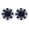 Image 1 : 1 CTW Black Color Diamond Stud Earrings 10KT Yellow Gold - REF-34Y4X