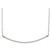 Image 1 : 0.25 CTW Diamond Curved Slender Bar Pendant 10KT White Gold - REF-26M3H