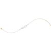 Image 1 : 0.20 CTW Diamond Infinity Chain Bracelet 10KT Yellow Gold - REF-34X4Y