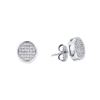 Image 1 : 0.50 CTWCluster Milgrain Genuine Diamond Stud Earrings 10KT White Gold - REF-41M9H