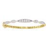 Image 1 : 1.02 CTW Diamond Bangle Bracelet 10KT Yellow Gold - REF-97H4M