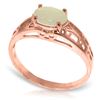 Image 1 : Genuine 0.45 ctw Opal Ring Jewelry 14KT Rose Gold - REF-29N7R