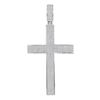 Image 1 : 2.23 CTW Mens Pave-set Diamond Cross Crucifix Charm Pendant 10KT White Gold - REF-209X9Y