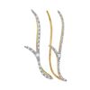 0.20 CTW Diamond Climber Earrings 10KT Yellow Gold - REF-26F9N