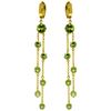 Image 1 : Genuine 9.02 ctw Peridot Earrings Jewelry 14KT Yellow Gold - REF-101Y2F
