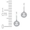 Image 2 : 0.33 CTW Diamond Dangle Earrings 10KT White Gold - REF-44W9K
