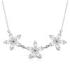 Genuine 4.75 ctw White Topaz Necklace Jewelry 14KT White Gold - REF-61M2T