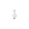 Image 1 : 0.08 CTW Diamond Dangling Heart Small Pendant 10KT White Gold - REF-16N4F