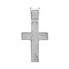 Image 1 : 0.95 CTW Mens Diamond Symmetrical Cross Charm Pendant 10KT White Gold - REF-71W9K
