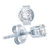0.17 CTW Diamond Solitaire Stud Earrings 10KT White Gold - REF-19F4N