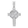 1.8 CTW Mens Diamond Bound Roman Cross Charm Pendant 10KT White Gold - REF-187F4N