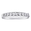 Image 1 : 2.4 CTW Diamond Bangle Flower Cluster Bracelet 14KT White Gold - REF-269M9H