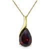 Image 1 : Genuine 4.7 ctw Garnet Necklace Jewelry 14KT Yellow Gold - REF-34K7V