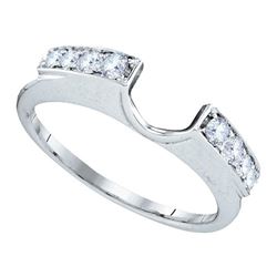 0.26 CTW Diamond Ring 14KT White Gold - REF-30N2F