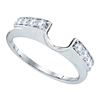 Image 1 : 0.26 CTW Diamond Ring 14KT White Gold - REF-30N2F