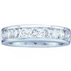 0.50 CTW Diamond Wedding Ring 14KT White Gold - REF-52F4N