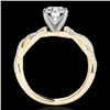 Image 2 : 1.25 CTW H-SI/I Certified Diamond Solitaire Ring 10K Yellow Gold - REF-254X5T - 35234