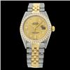 Image 2 : Rolex Men's Two Tone 14K Gold/SS , QuickSet, Diamond Dial & Diamond Bezel  - REF-563T6K