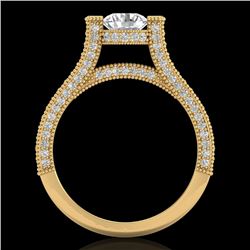 2 CTW VS/SI Diamond Micro Pave Ring 18K Yellow Gold - REF-290K9W - 36949