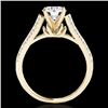 Image 2 : 1.46 CTW H-SI/I Certified Diamond Solitaire Ring 10K Yellow Gold - REF-204M5H - 34963