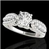 Image 1 : 1.7 CTW H-SI/I Certified Diamond Solitaire Ring 10K White Gold - REF-180A2X - 35259