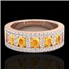 Image 1 : 2 CTW Citrine & Micro VS/SI Diamond Inspired Ring 10K Rose Gold - REF-61M8H - 20821