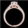 Image 2 : 2.1 CTW H-SI/I Certified Diamond Solitaire Ring 10K Rose Gold - REF-402T8M - 35499