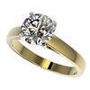 Image 1 : 2.05 CTW Certified H-SI/I Quality Diamond Solitaire Engagement Ring 10K Yellow Gold - REF-477Y3K - 3