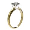 Image 4 : 1.28 CTW Certified H-SI/I Quality Diamond Solitaire Engagement Ring 10K Yellow Gold - REF-290T9M - 3