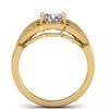 Image 4 : 1.5 CTW Certified VS/SI Diamond Art Deco Micro Ring 14K Yellow Gold - REF-376A2X - 30512