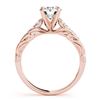 Image 4 : 0.79 CTW Certified VS/SI Diamond Solitaire 2Pc Wedding Set 14K Rose Gold - REF-121A8X - 31644