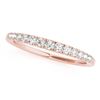 Image 5 : 0.79 CTW Certified VS/SI Diamond Solitaire 2Pc Wedding Set 14K Rose Gold - REF-121A8X - 31644