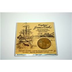 CAPTAIN JAMES COOK BI-CENTENNIAL COMMEMORATIVE MEDALLION (1778-1978)