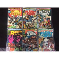 MARVEL COMIC BOOK LOT (PLANET OF THE APES, RAIDERS OF THE LAST ARK, THE ISLAND OF DR. MOREAU)
