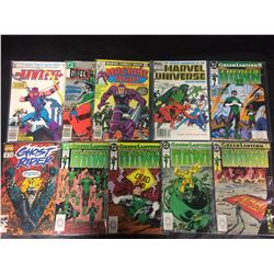 COMIC BOOK LOT (GREEN LANTERN, MACHINE MAN, HAWKEYE. GHOST RIDER)