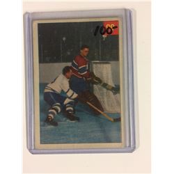 1954 PARKHURST #99 PLACID PLANTE FOILS TIRELESS TEEDER *CANADIENS/ LEAFS*