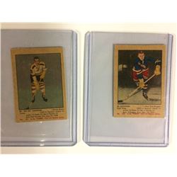 1951-52 PARKHURST #22 ED "BIG ED" SANDFORD & #102 ED SLOWINSKI