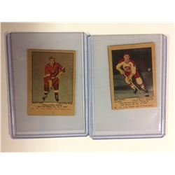 1951-52 PARKHURST #58 BENNY WOIT & #16 DICK GAMBLE