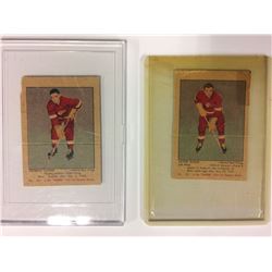 1951-52 PARKHURST #60 FREDERICK GLOVER & #62 VICTOR STASIUK
