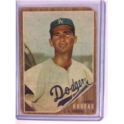 1962 Topps Baseball #5 Sandy Koufax Los Angeles Dodgers