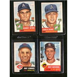 1953 TOPPS BASEBALL CARD LOT (NM) BYRD, BISHOP, SEMINICK, SIEVERS