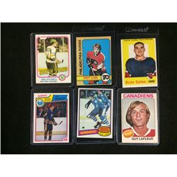 VINTAGE NHL STARS HOCKEY CARD LOT (CICCARELLI, CLARKE, CULLEN, HOUSLEY, GOULET)