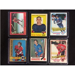 VINTAGE NHL STARS HOCKEY CARD LOT (MIKITA, CULLEN, STASNY, CLARKE, RATELLE, SAVARD)