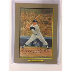 1987 Perez-Steele Great Moments #19 Mickey Mantle AUTO (LIMITED EDITION) 1685/ 5000