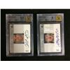 Image 1 : HIGH GRADED HOCKEY AUTO CARD LOT (LECLAIRE, HARTNELL)