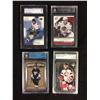 Image 1 : HIGH GRADED HOCKEY CARD LOT (BLATNY, HJALMARSSON, STAAL, HASEK)