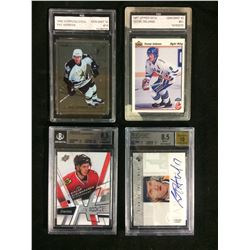 HIGH GRADED HOCKEY CARD LOT (VERBEEK,HJALMARSSON, HARTNELL)