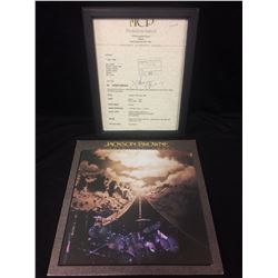 JACKSON BROWNE AUTOGRAPHED LETTER OF CONFIRMATION (MCP PROMOTIONS LIMITED)